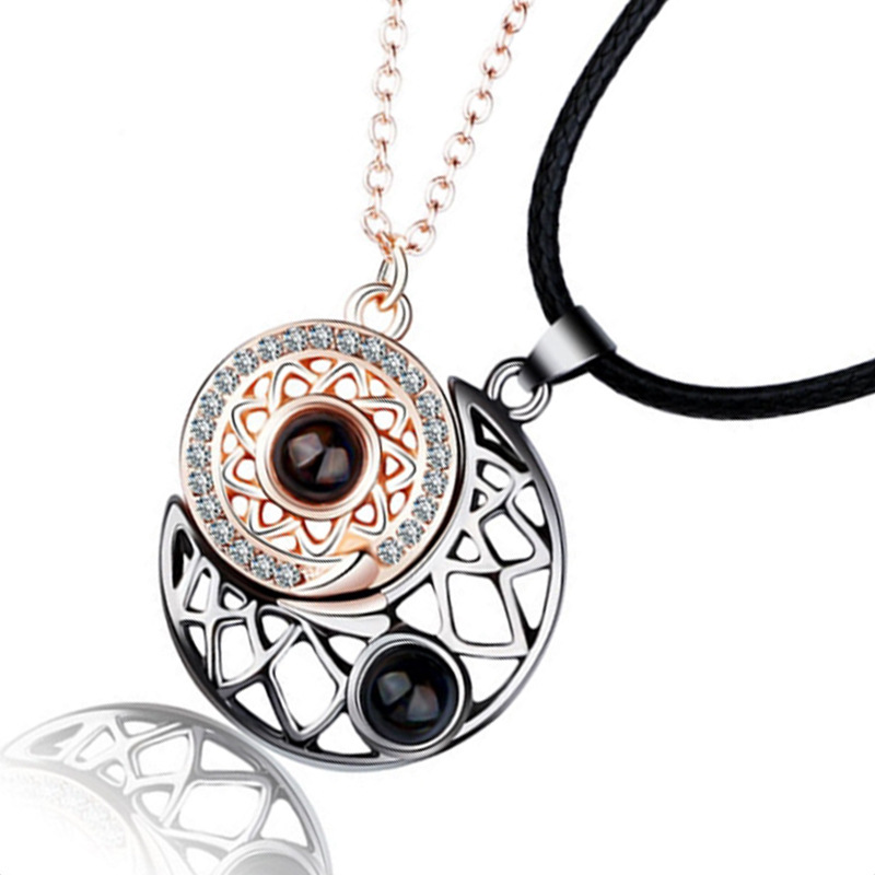 2 Buah/Set Kalung Pasangan Coc - Magnetic Couple Matching Necklaces ulasan dan harga