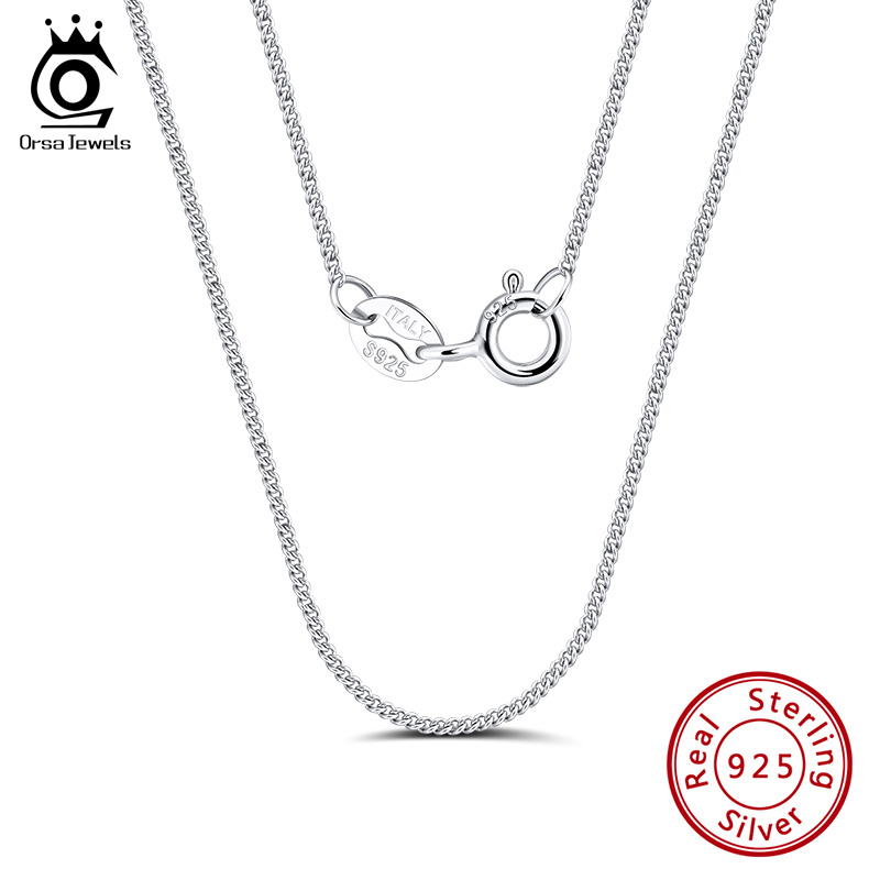 ORSA JEWELS Italia 925 Perak M - 925 Sterling Silver Chain Necklace Men ulasan dan harga