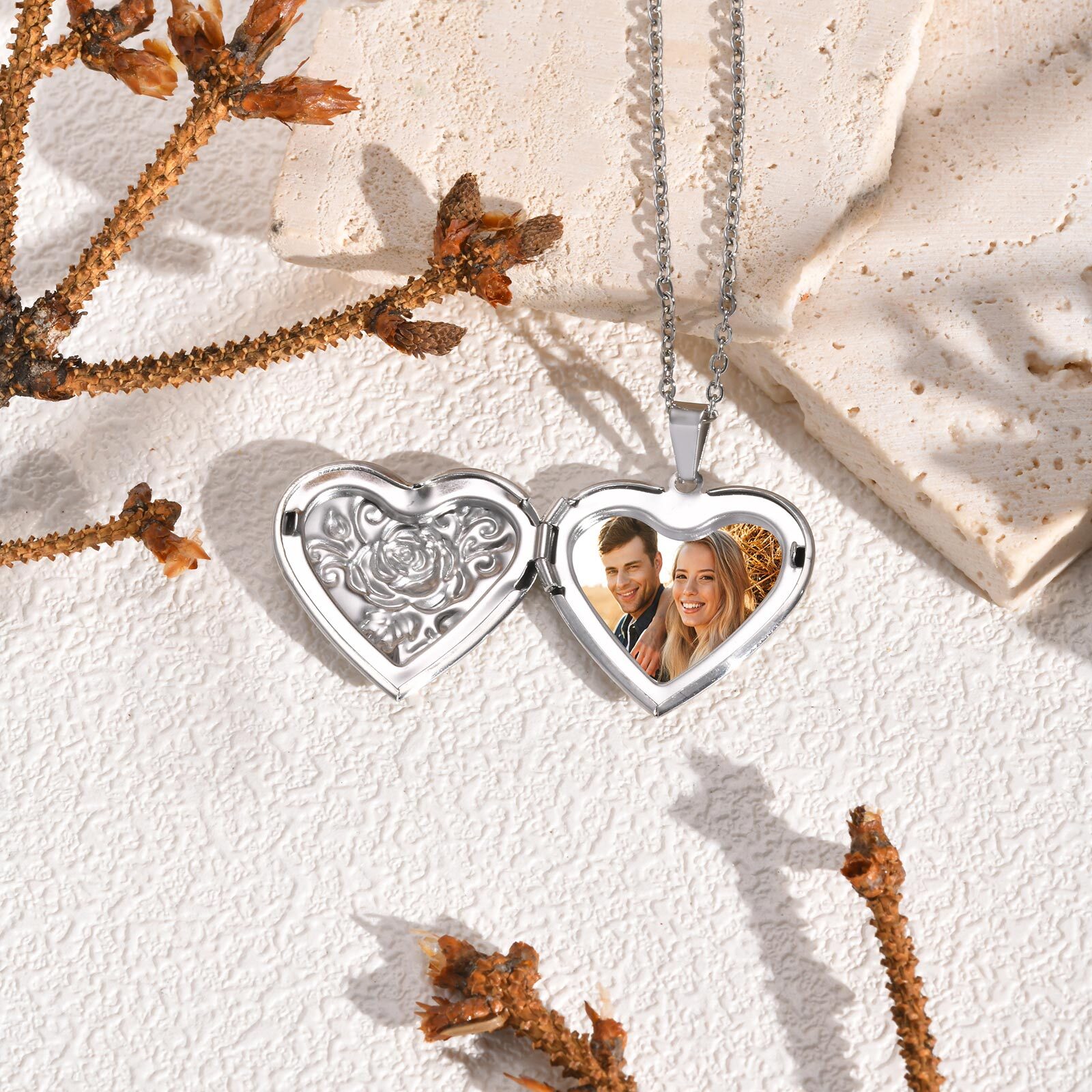 Kalung liontin hati pribadi wa - Custom Name Necklace Stainless Steel ulasan dan harga