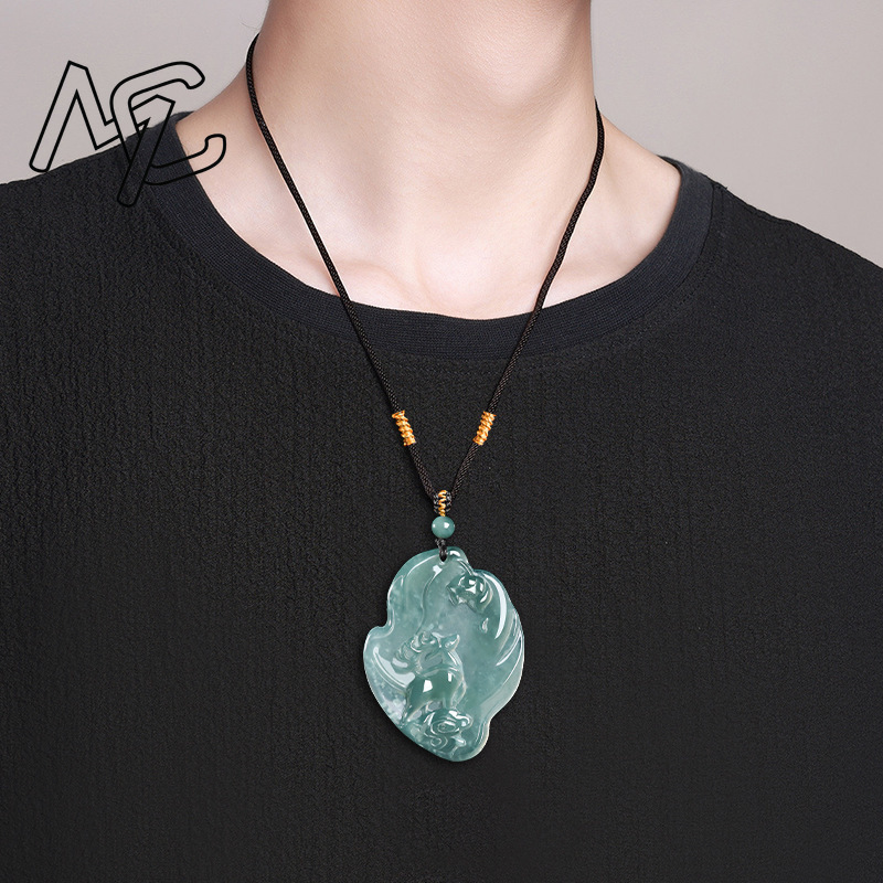 Kalung Liontin Rusa Sika Biru  - Necklaces ulasan dan harga