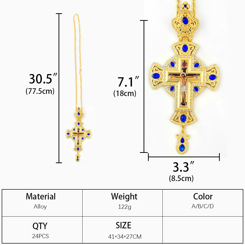 Kalung Salib Ortodoks Bizantiu - Cross Pendant Necklace Gold ulasan dan harga