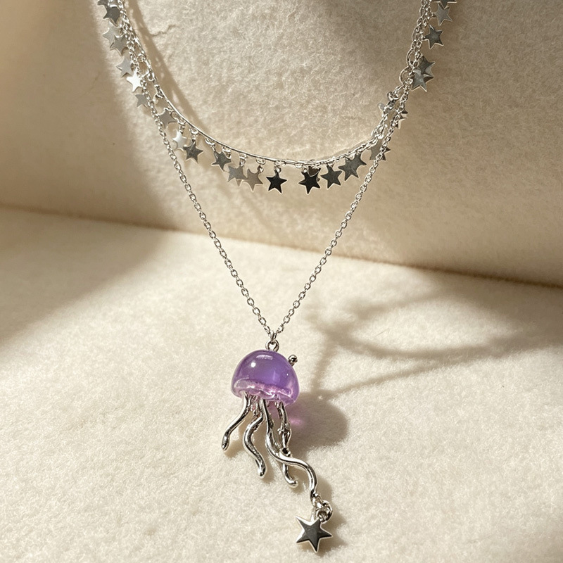 Kalung Choker Dua Lapis Lionti - Layered Pendant Necklace Aesthetic ulasan dan harga