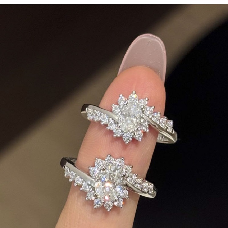 Apaison Cincin Pernikahan Wani - Moissanite Engagement Ring 1 Carat ulasan dan harga