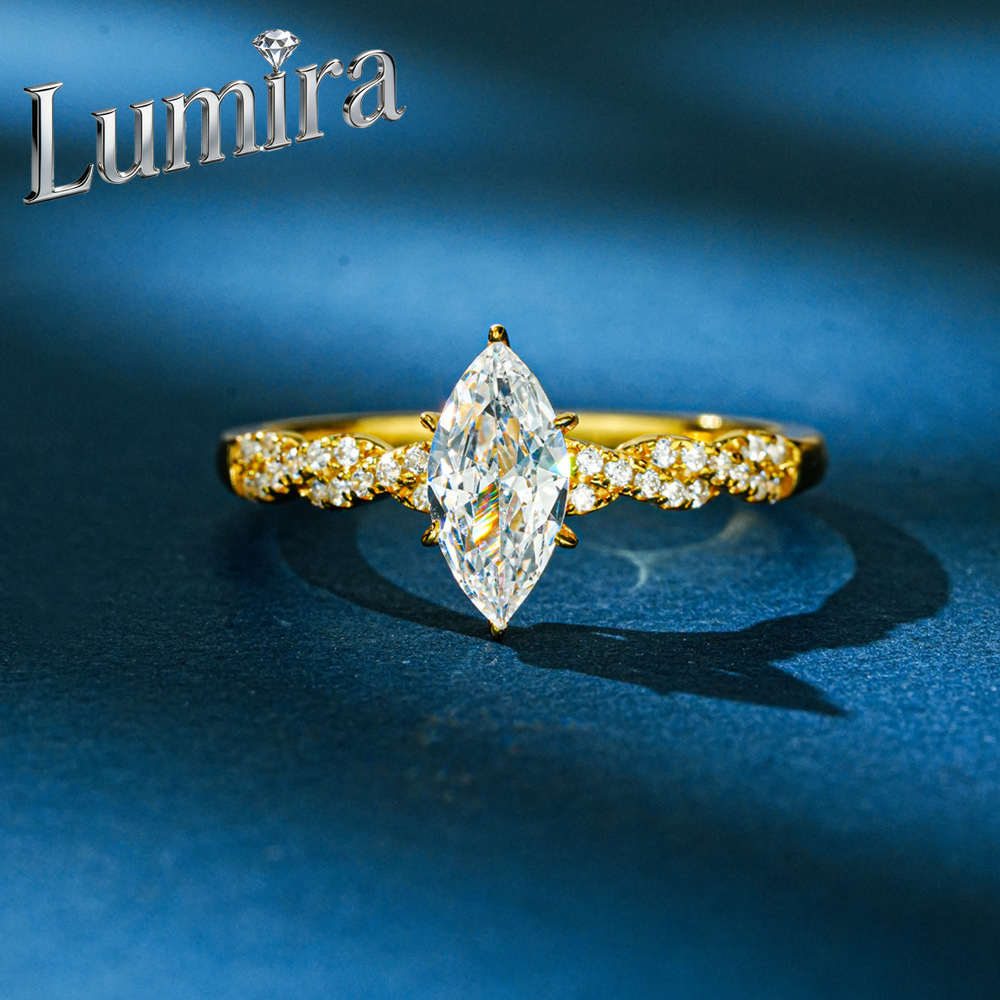 Cincin Pertunangan Lumira 100% - Moissanite Engagement Ring 1 Carat ulasan dan harga